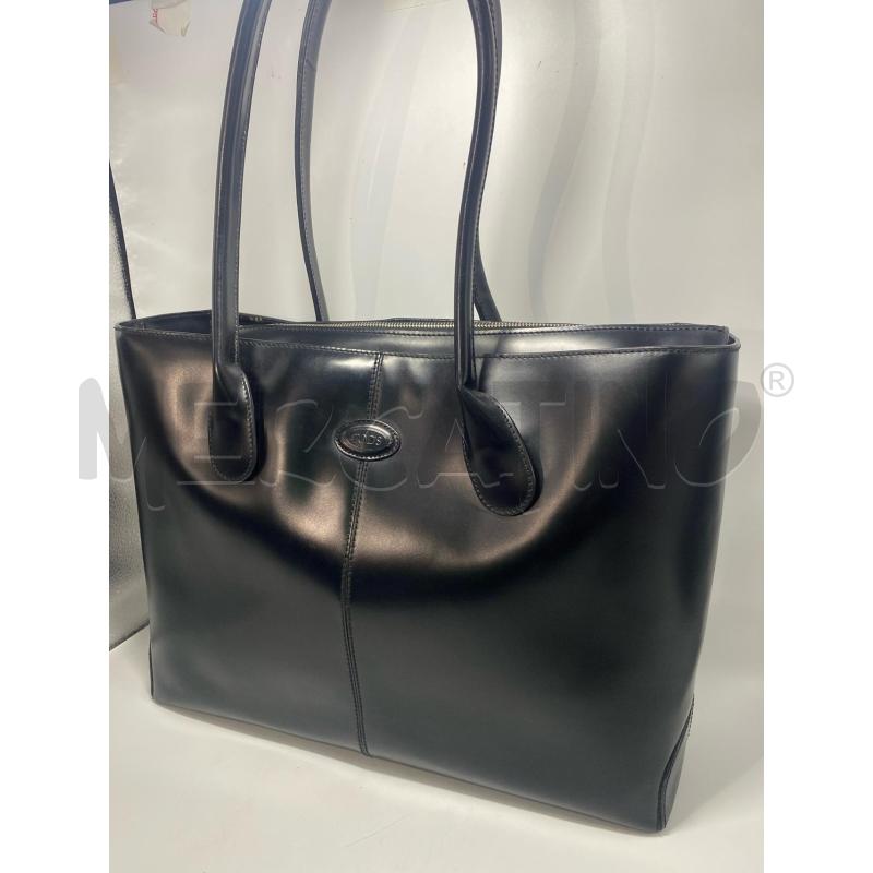 BORSA DONNA A SPALLA TOD'S IN PELLE NERA | Mercatino dell'Usato Pomezia 1