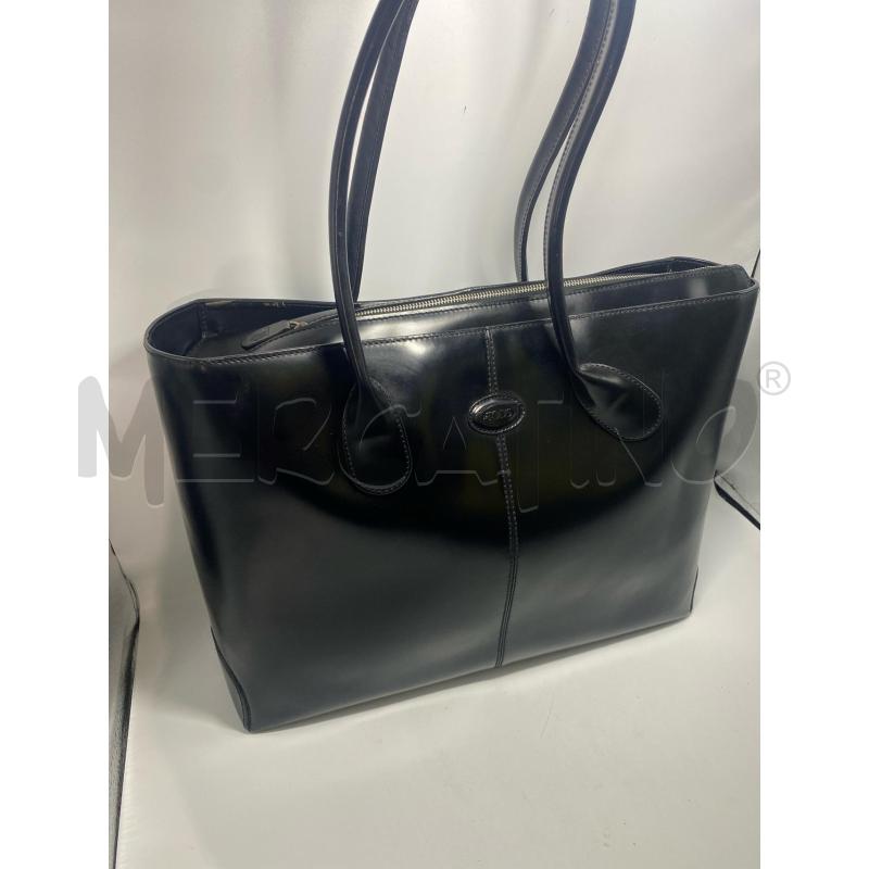 BORSA DONNA A SPALLA TOD'S IN PELLE NERA | Mercatino dell'Usato Pomezia 2