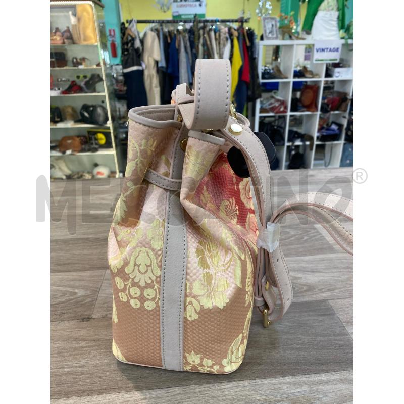 BORSA DONNA A TRACOLLA SETA PELLE SETIFICIO LEUCIANO | Mercatino dell'Usato Pomezia 2