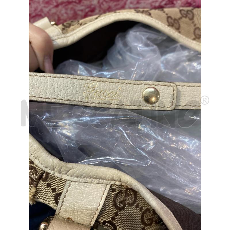 BORSA DONNA BEIGE GUCCI PELHAM PELLE | Mercatino dell'Usato Pomezia 3