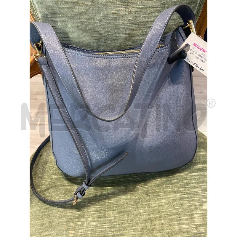 BORSA DONNA BLU AVION GATTINONI ROMA | Mercatino dell'Usato Pomezia 4