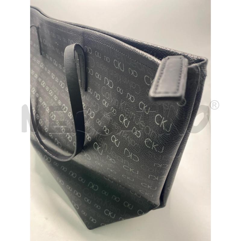 BORSA DONNA CALVIN KLEIN JEANS NERA SCRITTA  | Mercatino dell'Usato Pomezia 3