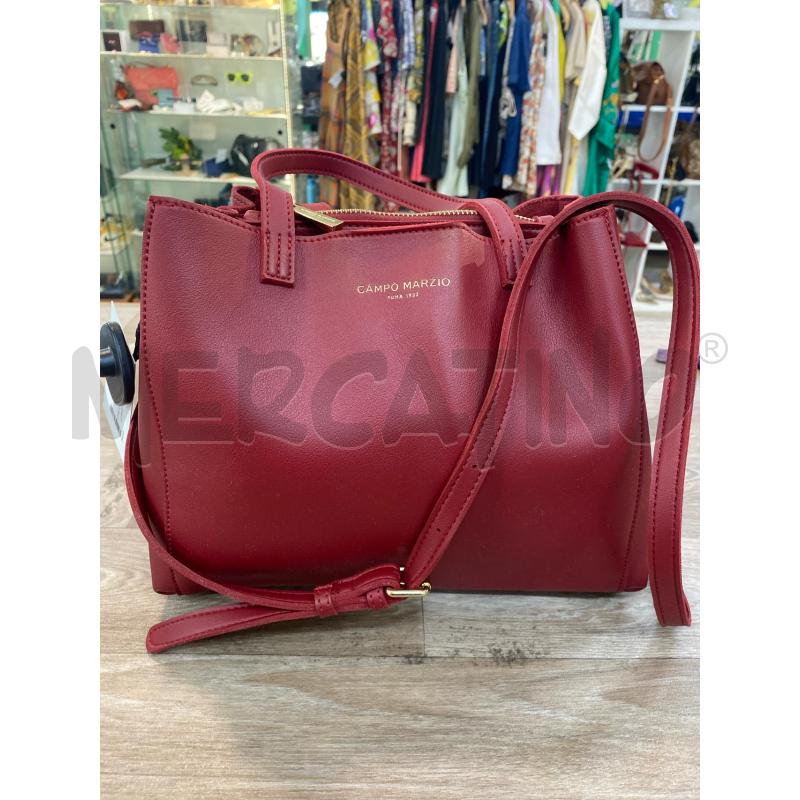 BORSA DONNA CAMPO MARZIO ROSSO SCURO CON TRACOLLA | Mercatino dell'Usato Pomezia 1