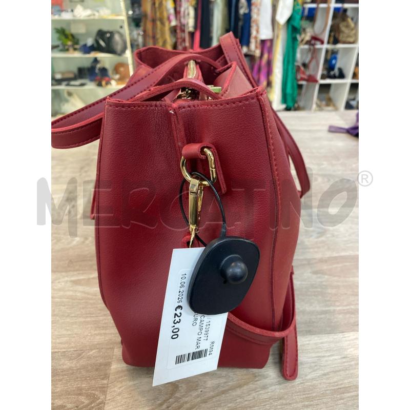 BORSA DONNA CAMPO MARZIO ROSSO SCURO CON TRACOLLA | Mercatino dell'Usato Pomezia 2