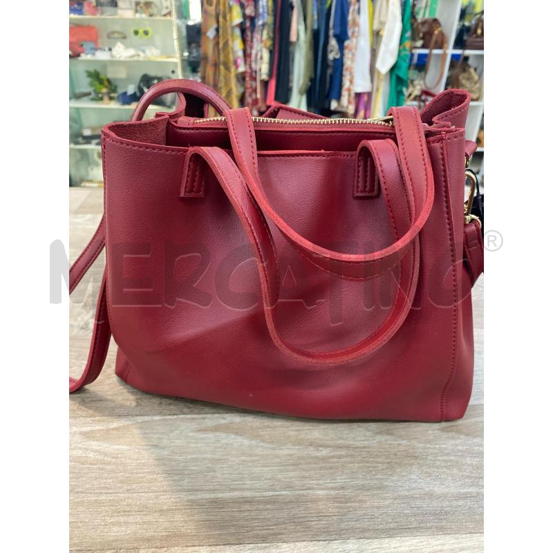 BORSA DONNA CAMPO MARZIO ROSSO SCURO CON TRACOLLA | Mercatino dell'Usato Pomezia 3