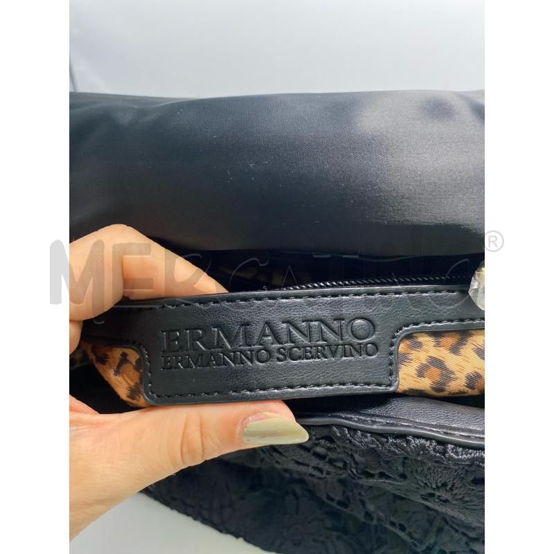 BORSA DONNA ERMANNO SCERVINO NERA RICAMI DETTAGLI DORATI | Mercatino dell'Usato Pomezia 5