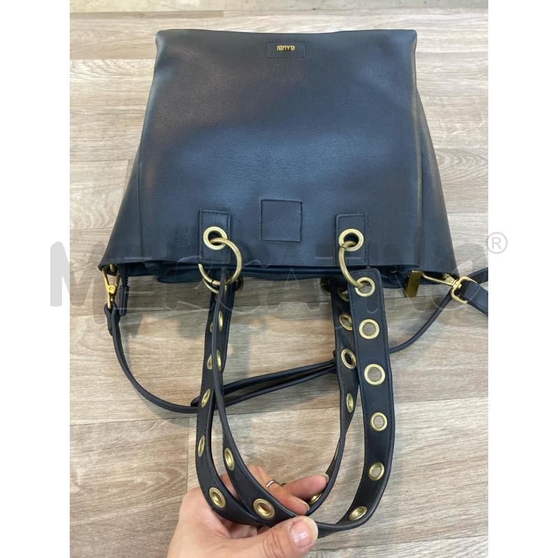 BORSA DONNA GAUDI NERA MANICI ANELLI | Mercatino dell'Usato Pomezia 3