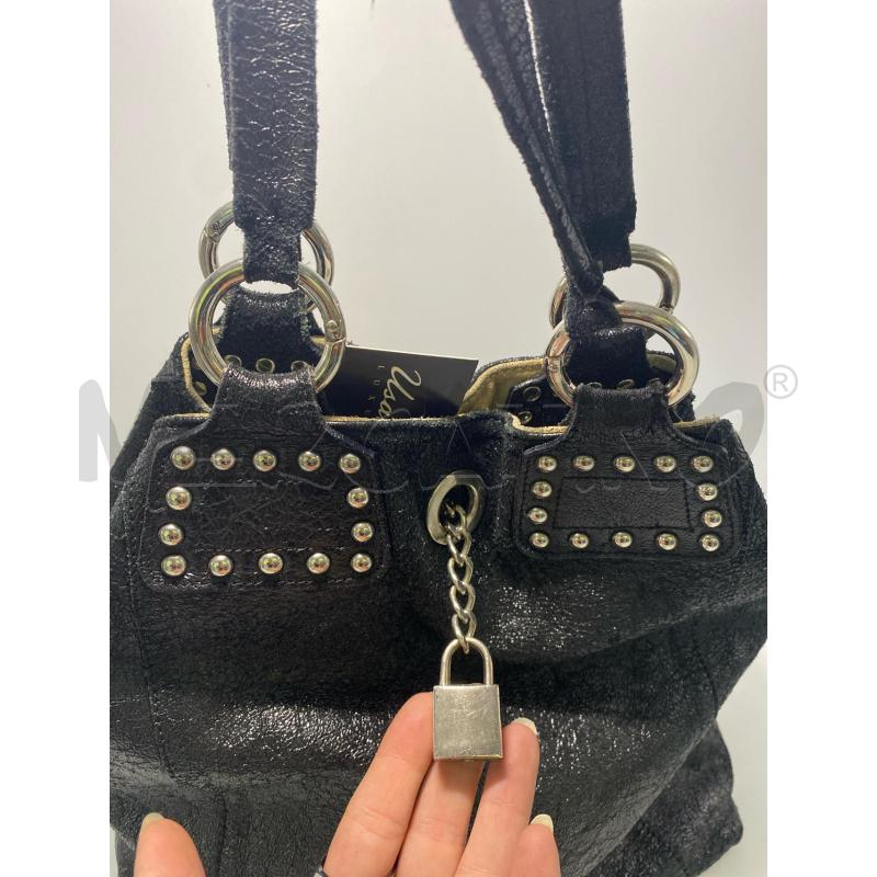 BORSA DONNA GIANNI CHIARINI PELLE EFFETTO BRILLANTE BORCHIETTE  | Mercatino dell'Usato Pomezia 2