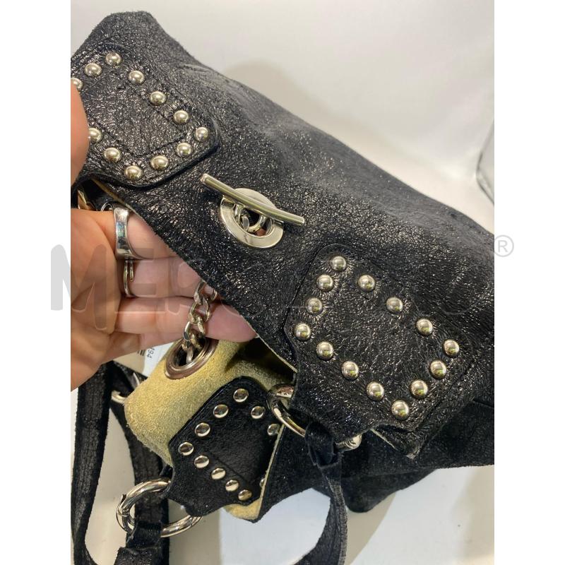 BORSA DONNA GIANNI CHIARINI PELLE EFFETTO BRILLANTE BORCHIETTE  | Mercatino dell'Usato Pomezia 3