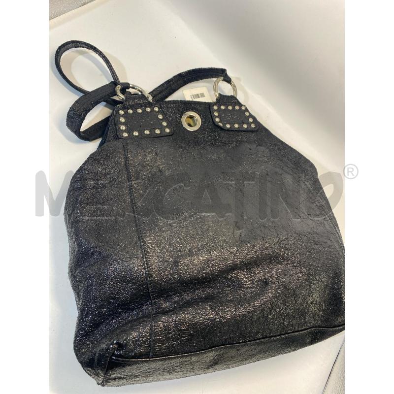 BORSA DONNA GIANNI CHIARINI PELLE EFFETTO BRILLANTE BORCHIETTE  | Mercatino dell'Usato Pomezia 4