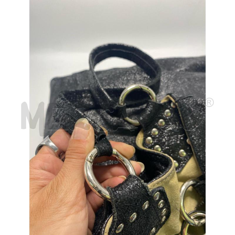 BORSA DONNA GIANNI CHIARINI PELLE EFFETTO BRILLANTE BORCHIETTE  | Mercatino dell'Usato Pomezia 5