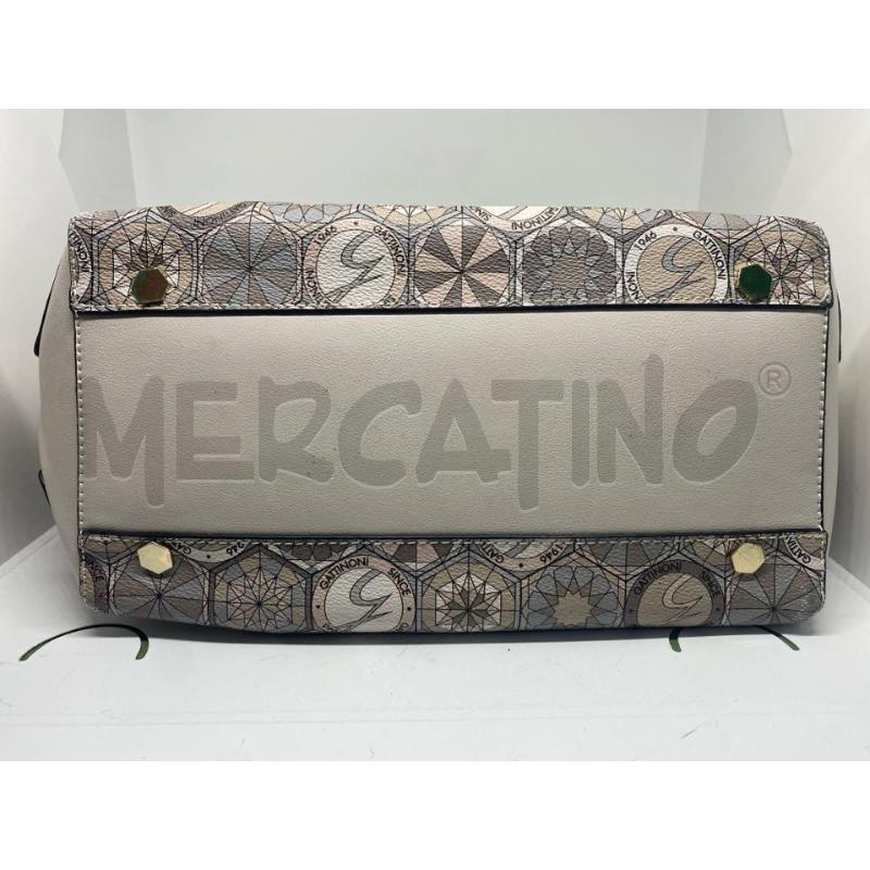 BORSA DONNA GRIGIA GATTINONI LOGO ROSA | Mercatino dell'Usato Pomezia 5