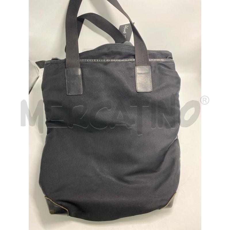 BORSA DONNA GUCCI PELLE E TESSUTO NERA | Mercatino dell'Usato Pomezia 4