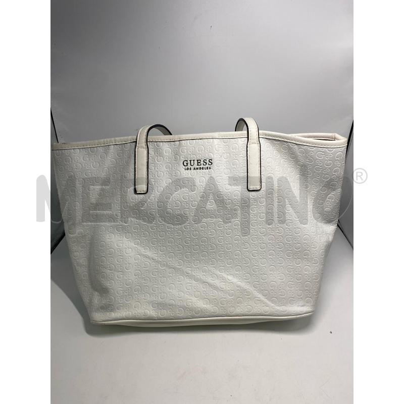 BORSA DONNA GUESS BIANCA SHOPPER | Mercatino dell'Usato Pomezia 1