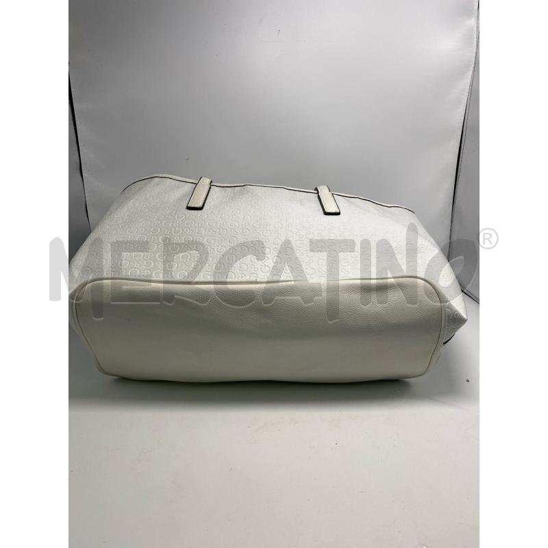 BORSA DONNA GUESS BIANCA SHOPPER | Mercatino dell'Usato Pomezia 3