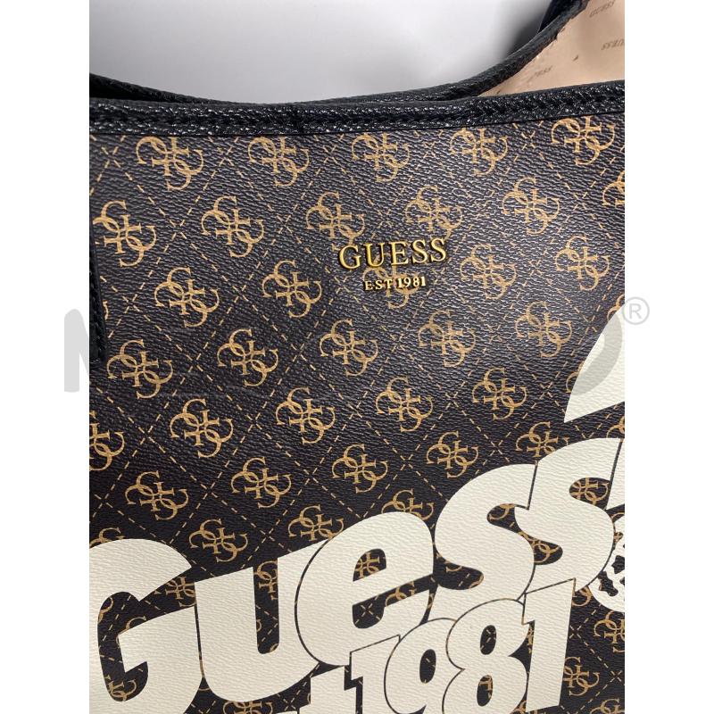 BORSA DONNA GUESS VIKKY TOTE MARRONE CON POCHETTE INTERNA | Mercatino dell'Usato Pomezia 2