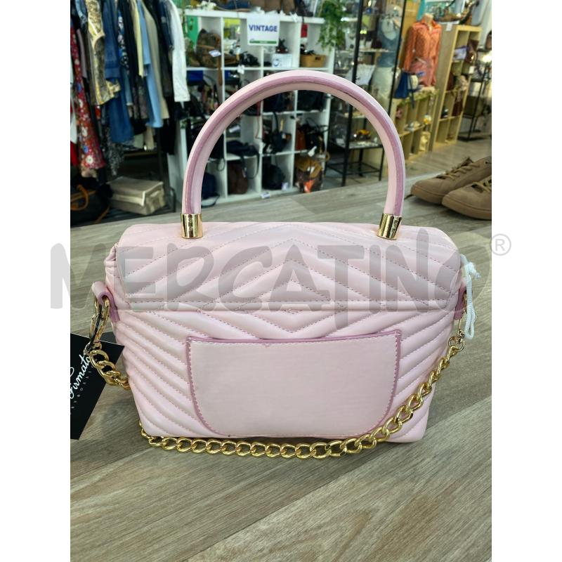 BORSA DONNA LABEL ROSE ROSA ECOPELLE | Mercatino dell'Usato Pomezia 2