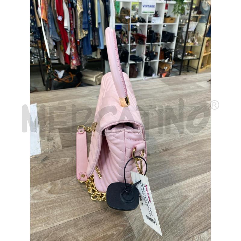 BORSA DONNA LABEL ROSE ROSA ECOPELLE | Mercatino dell'Usato Pomezia 3
