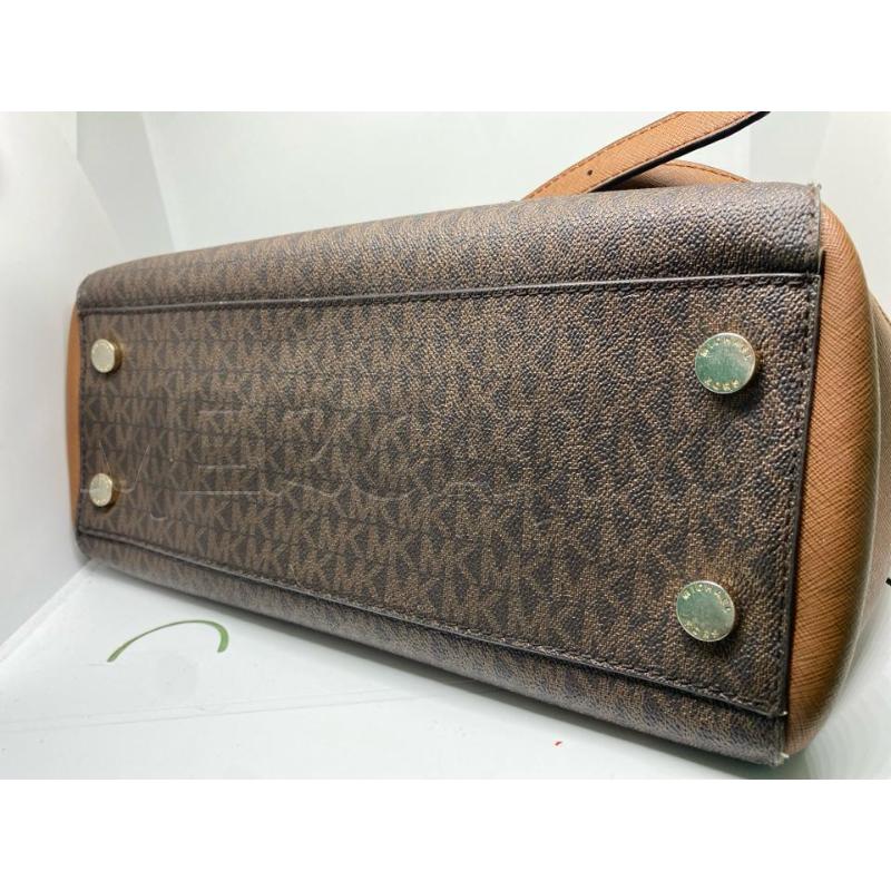 BORSA DONNA MICHAEL KORS MARRONE MONOGRAMM TRACOLLA | Mercatino dell'Usato Pomezia 4