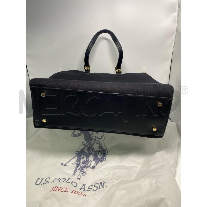 BORSA DONNA NERA SHOPPER US POLO ASSN  | Mercatino dell'Usato Pomezia 3