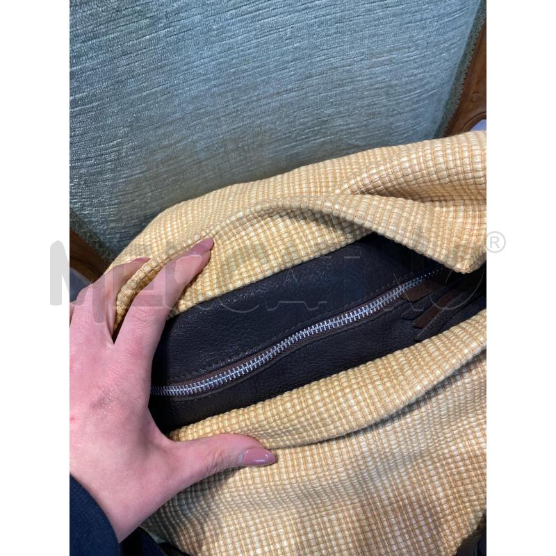 BORSA DONNA PELLE MARRONE BEIGE GIANNI CHAIRINI | Mercatino dell'Usato Pomezia 4