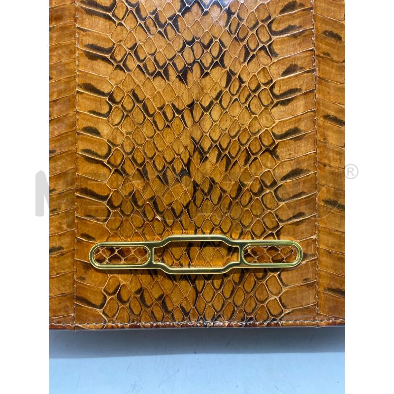 BORSA DONNA PELLE SERPENTE DECORAZIONE DORATA FRONTALE  | Mercatino dell'Usato Pomezia 4