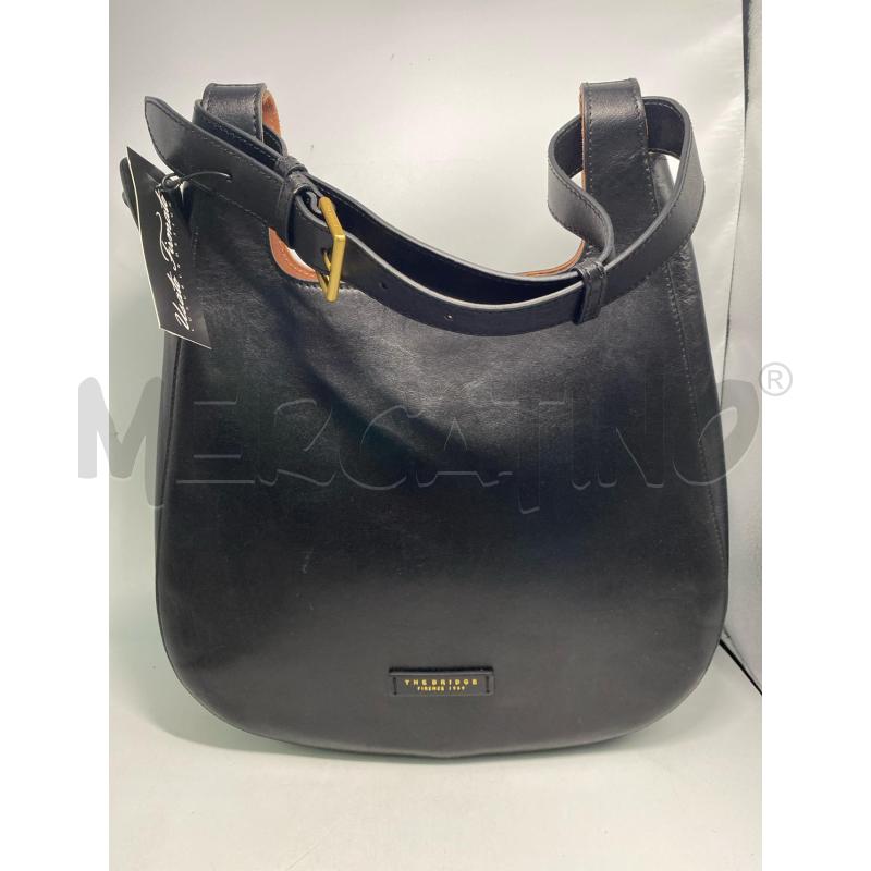 BORSA DONNA PELLE THE BRIDGE HOBO LUCIA NERA  | Mercatino dell'Usato Pomezia 1