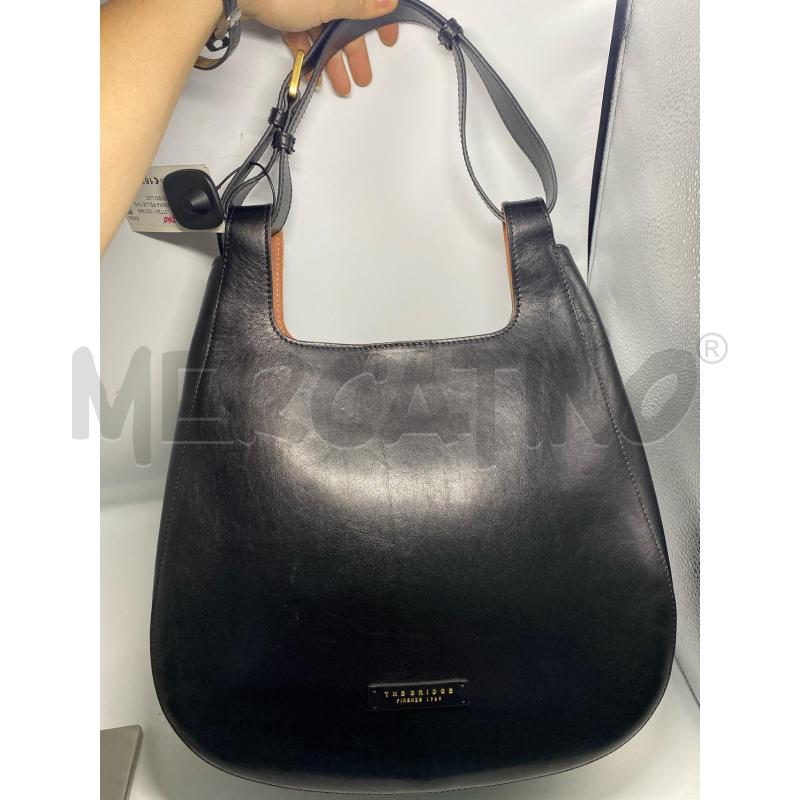 BORSA DONNA PELLE THE BRIDGE HOBO LUCIA NERA  | Mercatino dell'Usato Pomezia 4