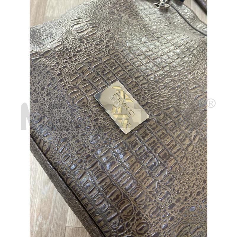 BORSA DONNA PINKO BAG MARRONE MANICI CATENE | Mercatino dell'Usato Pomezia 3