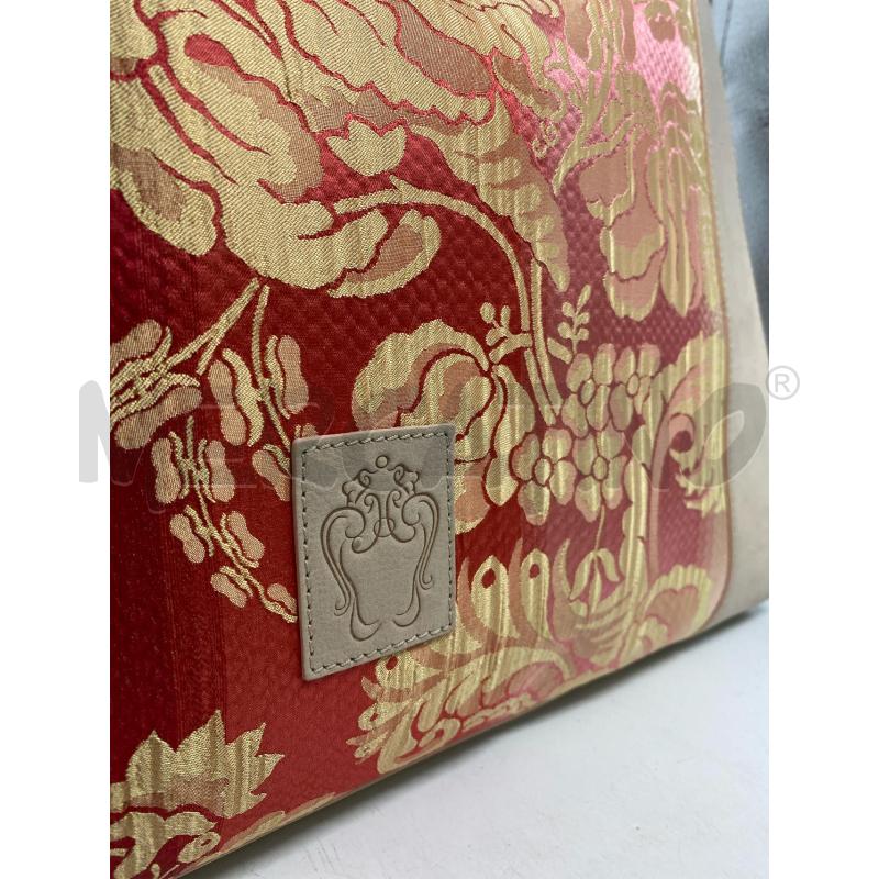 BORSA DONNA ROSA PELLE SETA SETIFICIO LEUCIANO | Mercatino dell'Usato Pomezia 2