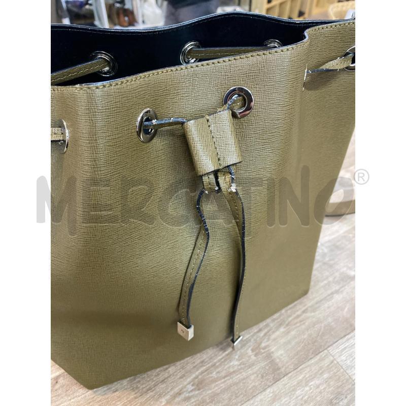 BORSA DONNA SECCHIELLO MARRONE COCCINELLE PELLE | Mercatino dell'Usato Pomezia 4