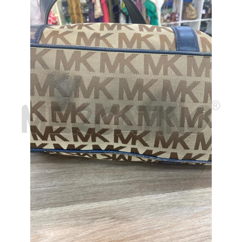 BORSA DONNA SHOPPER BEIGE BLU MICHAEL KORS | Mercatino dell'Usato Pomezia 3