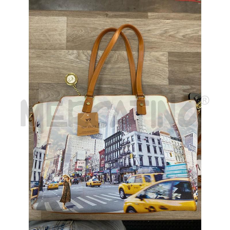 BORSA DONNA SHOPPER Y NOT NEW YORK | Mercatino dell'Usato Pomezia 1