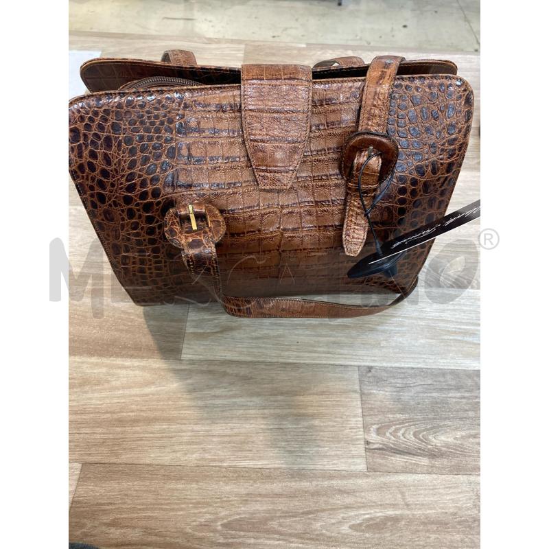 BORSA DONNA SILVANO BIAGINI VINTAGE A SPALLA IN PELLE MARRONE  | Mercatino dell'Usato Pomezia 1