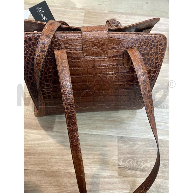BORSA DONNA SILVANO BIAGINI VINTAGE A SPALLA IN PELLE MARRONE  | Mercatino dell'Usato Pomezia 4