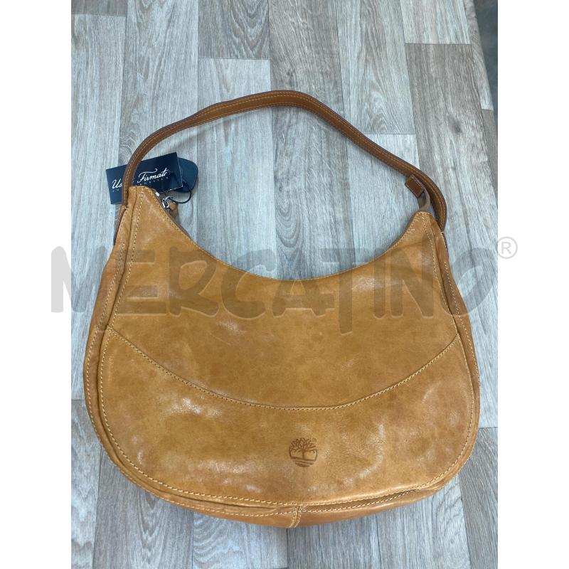 BORSA DONNA TIMBERLAND MORBIDA A SPALLA MARRONCINA | Mercatino dell'Usato Pomezia 1