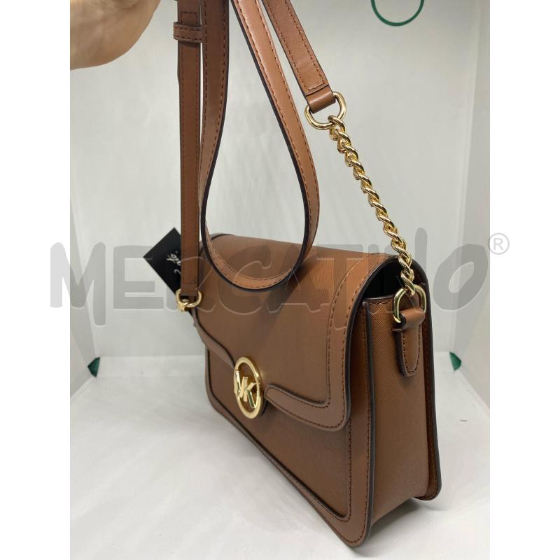 BORSA DONNA TRACOLLA MARRONE MICHAEL KORS JET SET PELLE | Mercatino dell'Usato Pomezia 5