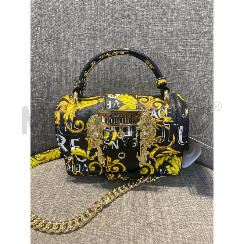 BORSA DONNA VERSACE COUTURE TRACOLLA NERA DAMASCATA  | Mercatino dell'Usato Pomezia 1