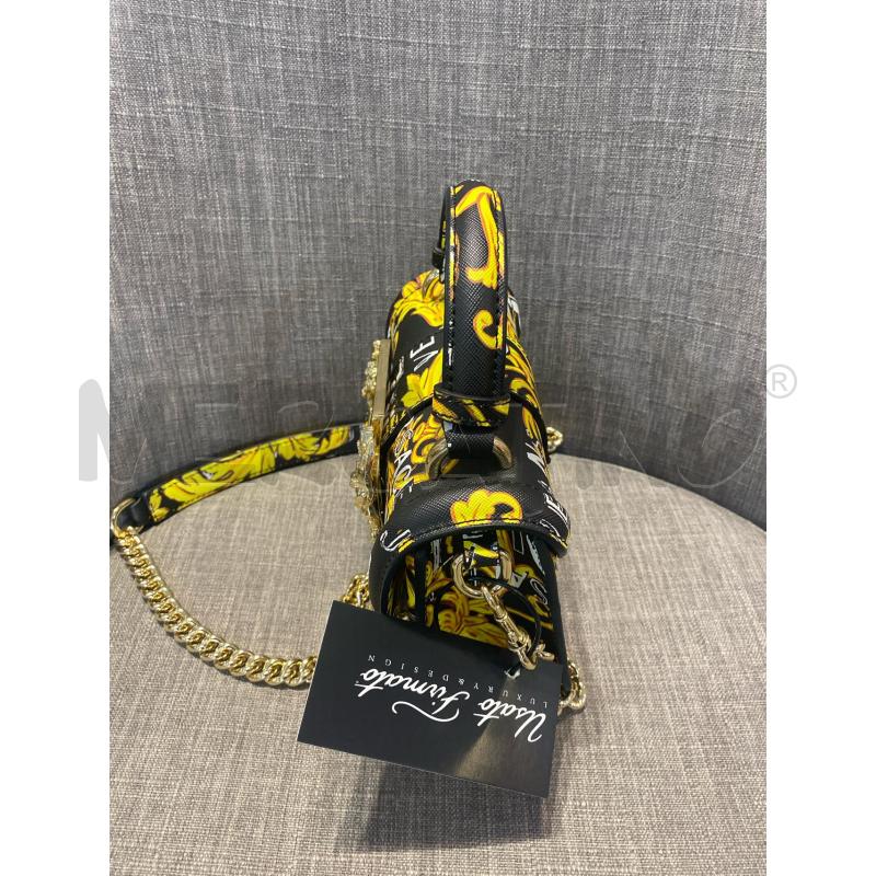 BORSA DONNA VERSACE COUTURE TRACOLLA NERA DAMASCATA  | Mercatino dell'Usato Pomezia 2