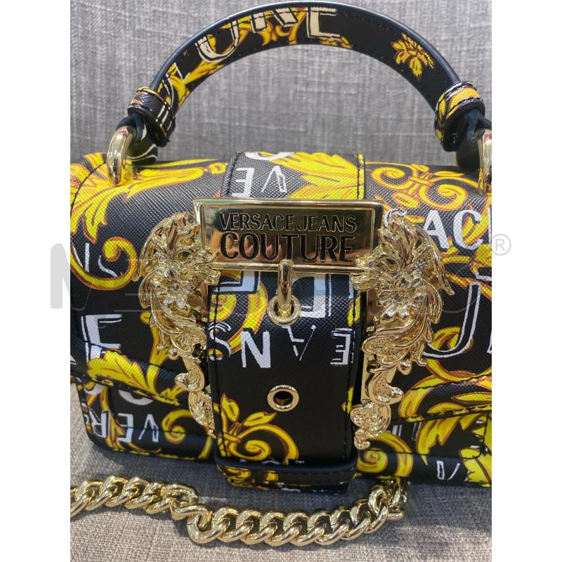 BORSA DONNA VERSACE COUTURE TRACOLLA NERA DAMASCATA  | Mercatino dell'Usato Pomezia 4