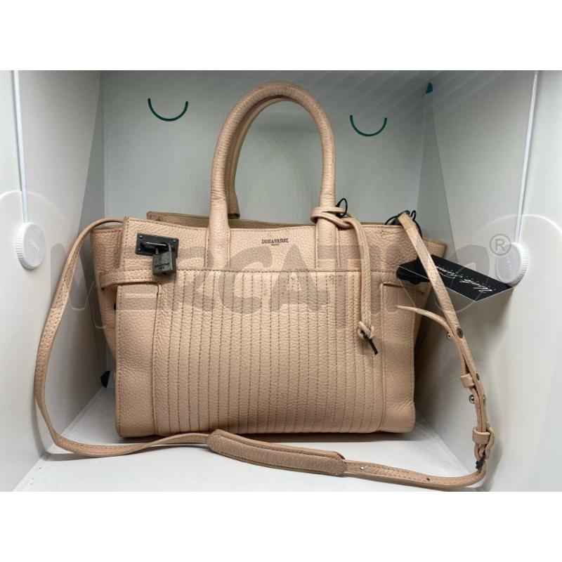 BORSA DONNA ZADIG&VOLTAIRE PARIS DA RIV. PELLE ROSA CIPRIA  | Mercatino dell'Usato Pomezia 1