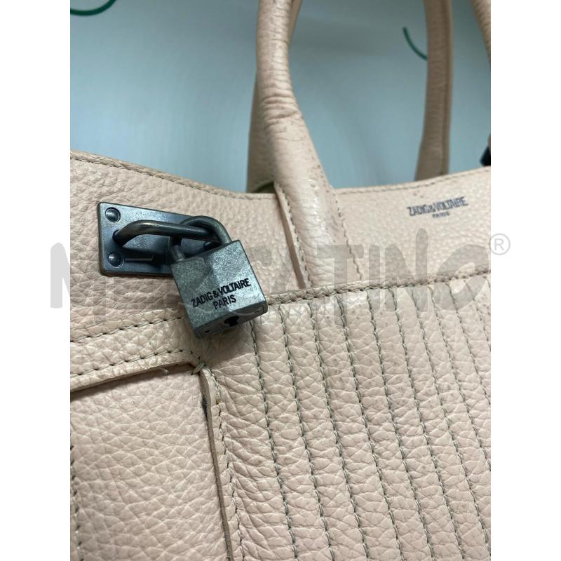 BORSA DONNA ZADIG&VOLTAIRE PARIS DA RIV. PELLE ROSA CIPRIA  | Mercatino dell'Usato Pomezia 2