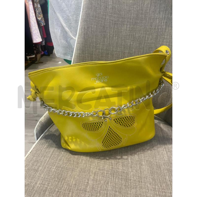 BORSA DONNA  GAI MATTEP JEANS SENAPE TRAFORATA APE  | Mercatino dell'Usato Pomezia 1
