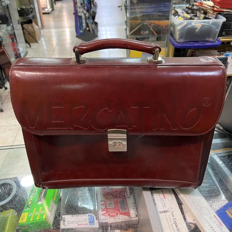 BORSA SAMSONITE PELLE MARRONE | Mercatino dell'Usato Pomezia 1