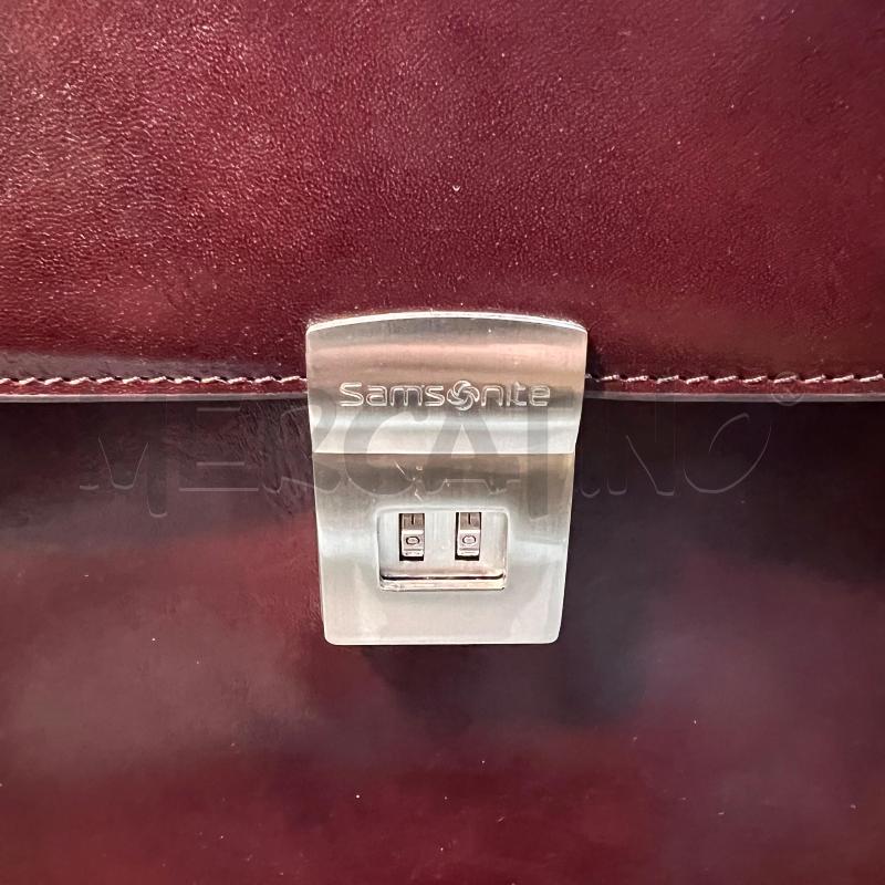 BORSA SAMSONITE PELLE MARRONE | Mercatino dell'Usato Pomezia 2