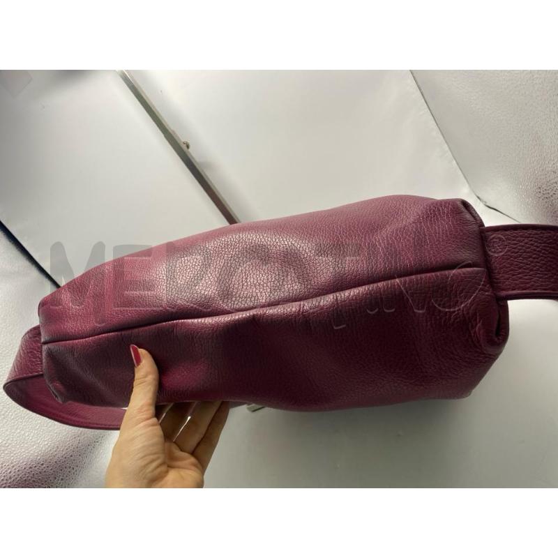 BORSA - ZAINO DONNA IN PELLE VIOLETTO A SACCA | Mercatino dell'Usato Pomezia 4
