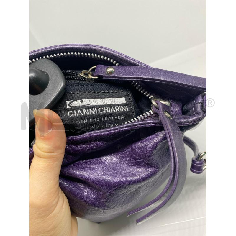 BORSETTA DONNA GIANNI CHIARINI IN PELLE TRIANGOLARE NAPPINA CON FRANGE | Mercatino dell'Usato Pomezia 5