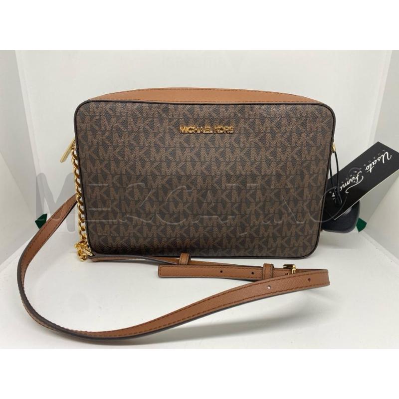 BORSETTA DONNA MICHAEL KORS TRACOLLINA MONOGRAM MARRONE | Mercatino dell'Usato Pomezia 1