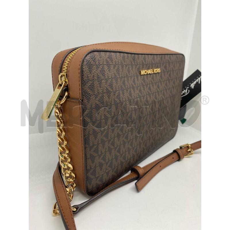 BORSETTA DONNA MICHAEL KORS TRACOLLINA MONOGRAM MARRONE | Mercatino dell'Usato Pomezia 2