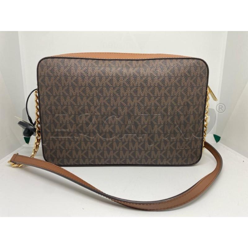 BORSETTA DONNA MICHAEL KORS TRACOLLINA MONOGRAM MARRONE | Mercatino dell'Usato Pomezia 3